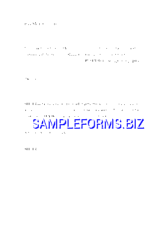 Bill Sale (General Form) doc pdf free